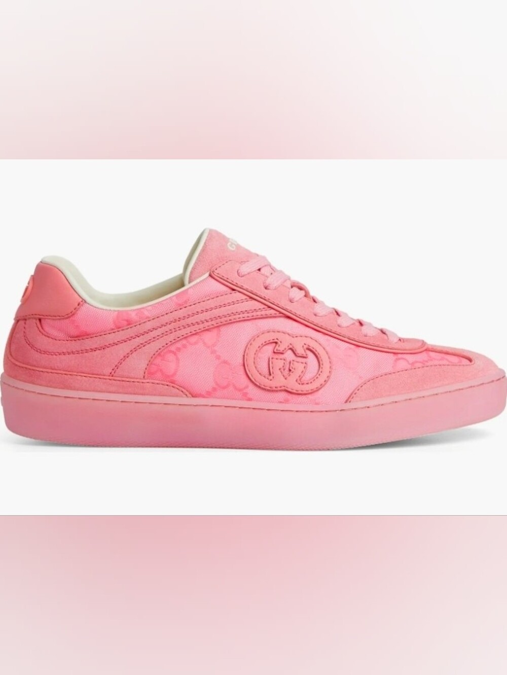 NWT-G74 Interlocking G Suede Sneakers Women's